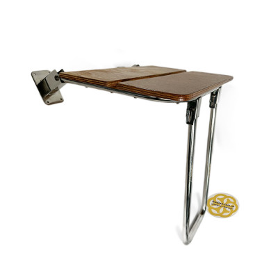 Будкрам купити Сидіння для душу відкидне, дерев'яна сидіння, 46x43.5x39 см Sanpreis