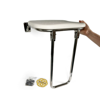 Будкрам купить Сиденье для душа откидное, пластиковая сидушка, 43x40x39.5 см Sanpreis Сиденье для душа откидное, пластиковая сидушка, 43x40x39.5 см Sanpreis 2