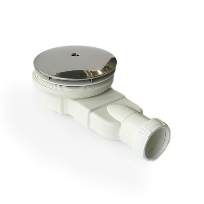 Будкрам купити Сифон для низького душового піддону Sink, накладка хромована 118 мм WATERWAY Сифон для низького душового піддону Sink, накладка хромована 118 мм WATERWAY 3