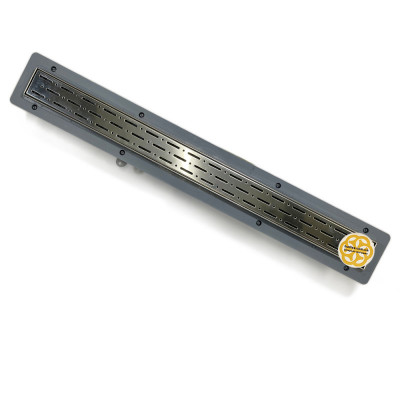 Будкрам купить Душевой канал PRIME LEGAL 80 см, вертикальный, сухой затвор, решётка дождь Sanpreis