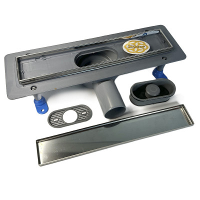 Будкрам купить Душевой трап PRIME LINE 33 см,  горизонтальный, решетка под плитку, без мембраны Sanpreis Душевой трап PRIME LINE 33 см,  горизонтальный, решетка под плитку, без мембраны Sanpreis 3