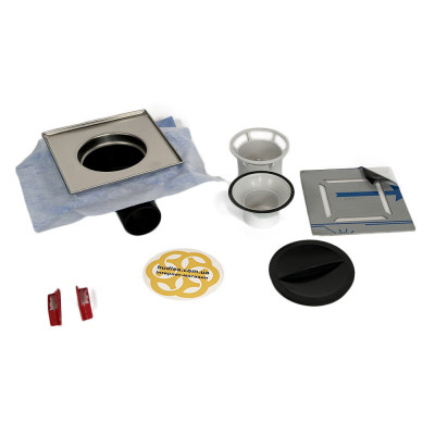 Будкрам купить Трап для душа серии PYS Floor Drain  15х15 см, горизонтальный, рисунок решетки линия Evimetal Трап для душа серии PYS Floor Drain  15х15 см, горизонтальный, рисунок решетки линия Evimetal 4