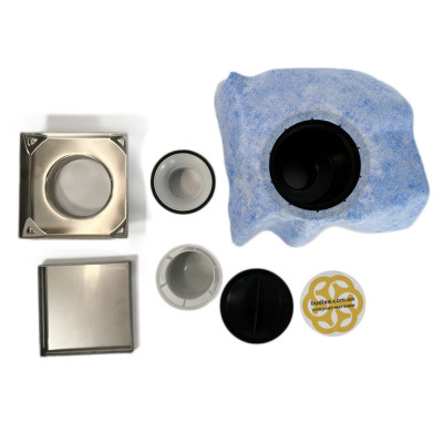 Будкрам купить Трап для душа серии PYS Floor Drain  15х15 см, вертикальный, под плитку Evimetal Трап для душа серии PYS Floor Drain  15х15 см, вертикальный, под плитку Evimetal 3