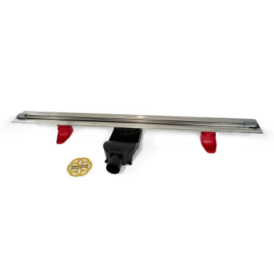 Будкрам купить Трап для душа серии Slim Line 100 см, горизонтальный s-образный сифон Evimetal