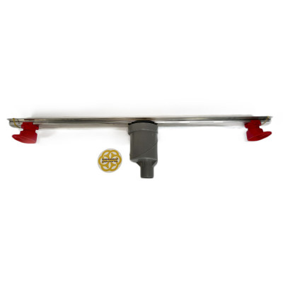 Будкрам купить Душевой трап серии Slim Line 100 см, вертикальный s-образный сифон Evimetal