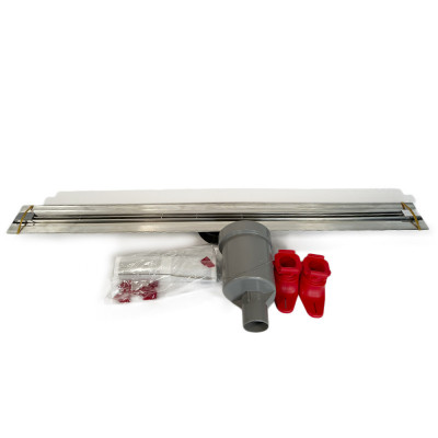 Будкрам купить Душевой трап серии Slim Line 100 см, вертикальный s-образный сифон Evimetal Душевой трап серии Slim Line 100 см, вертикальный s-образный сифон Evimetal 2