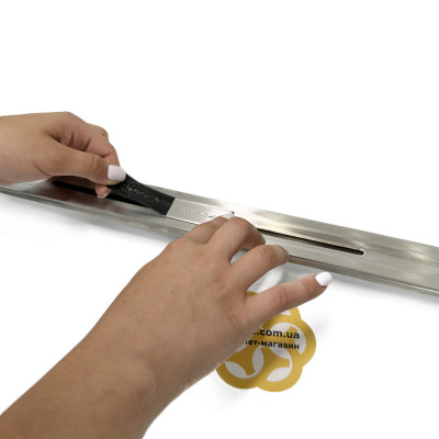 Будкрам купить Душевой трап серии Trend Line 60 см, вертикальный s-образный сифон Evimetal Душевой трап серии Trend Line 60 см, вертикальный s-образный сифон Evimetal 3