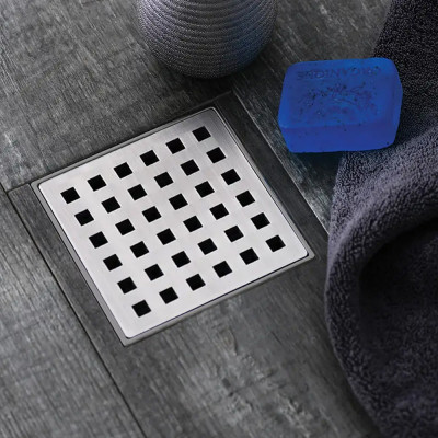 Будкрам купити Трап для душу Floor Mesh 10х10 см, з фланцем та армуючою сіткою Sanpreis Трап для душу Floor Mesh 10х10 см, з фланцем та армуючою сіткою Sanpreis 4