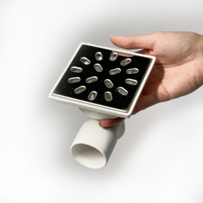 Будкрам купить Душевой трап 10х10 см, горизонтальный выход DN50, гидрозатвор, с решеткой из  нержавеющей стали Maxiflow Душевой трап 10х10 см, горизонтальный выход DN50, гидрозатвор, с решеткой из  нержавеющей стали Maxiflow 4