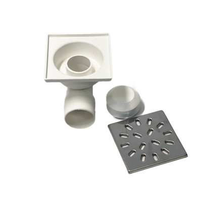 Будкрам купить Душевой трап 10х10 см, горизонтальный выход DN50, гидрозатвор, с решеткой из  нержавеющей стали Maxiflow Душевой трап 10х10 см, горизонтальный выход DN50, гидрозатвор, с решеткой из  нержавеющей стали Maxiflow 2