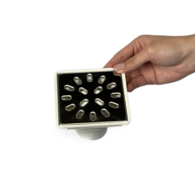 Будкрам купити Душовий трап 15х15 см, вертикальний вихід DN50, сухий затвор, з решіткою з нержавіючої сталі Maxiflow Душовий трап 15х15 см, вертикальний вихід DN50, сухий затвор, з решіткою з нержавіючої сталі Maxiflow 2