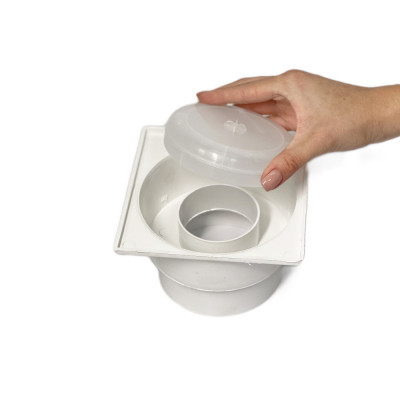 Будкрам купити Душовий трап 15х15 см, вертикальний вихід DN110, сухий затвор, з решіткою з нержавіючої сталі Maxiflow Душовий трап 15х15 см, вертикальний вихід DN110, сухий затвор, з решіткою з нержавіючої сталі Maxiflow 4