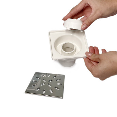 Будкрам купити Душовий трап 15х15 см, вертикальний вихід DN50, гідрозатвор, з решіткою з нержавіючої сталі Maxiflow Душовий трап 15х15 см, вертикальний вихід DN50, гідрозатвор, з решіткою з нержавіючої сталі Maxiflow 6