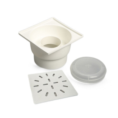 Будкрам купить Душевой трап 15х15 см, вертикальный выход DN110, сухой затвор, с пластиковой решеткой  Maxiflow Душевой трап 15х15 см, вертикальный выход DN110, сухой затвор, с пластиковой решеткой  Maxiflow 3