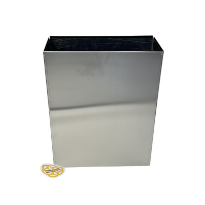 Будкрам купить Урна для мусора настенная 16Л, нержавеющая сталь, хром Efor