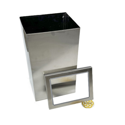 Будкрам купить Урна для мусора напольная 25Л, нержавеющая сталь, хром Efor Урна для мусора напольная 25Л, нержавеющая сталь, хром Efor 2