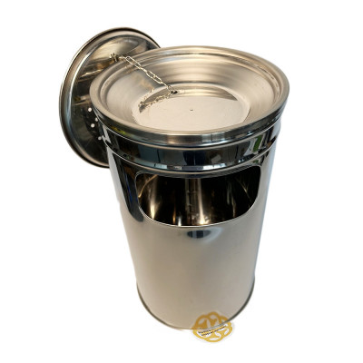 Будкрам купить Урна пепельница уличная на подставке 30Л, нержавеющая сталь, хром Efor Урна пепельница уличная на подставке 30Л, нержавеющая сталь, хром Efor 3