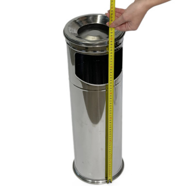 Будкрам купить Урна-пепельница цилиндрическая, нержавеющая сталь, диаметр 19 см, высота 60 см Sanpreis Урна-пепельница цилиндрическая, нержавеющая сталь, диаметр 19 см, высота 60 см Sanpreis 3