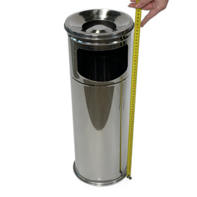 Будкрам купить Урна-пепельница цилиндрическая, нержавеющая сталь, диаметр 21 см, высота 60 см Sanpreis Урна-пепельница цилиндрическая, нержавеющая сталь, диаметр 21 см, высота 60 см Sanpreis 4