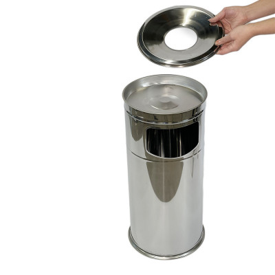 Будкрам купить Урна-пепельница цилиндрическая, нержавеющая сталь, диаметр 25 см, высота 60 см Sanpreis Урна-пепельница цилиндрическая, нержавеющая сталь, диаметр 25 см, высота 60 см Sanpreis 5