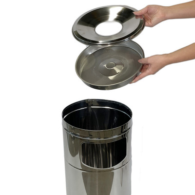 Будкрам купить Урна-пепельница цилиндрическая, нержавеющая сталь, диаметр 25 см, высота 60 см Sanpreis Урна-пепельница цилиндрическая, нержавеющая сталь, диаметр 25 см, высота 60 см Sanpreis 6