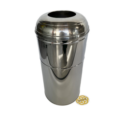 Будкрам купить Урна уличная, нержавеющая сталь, D31.5 см, высота 67 см, хром Efor Урна уличная, нержавеющая сталь, D31.5 см, высота 67 см, хром Efor 2