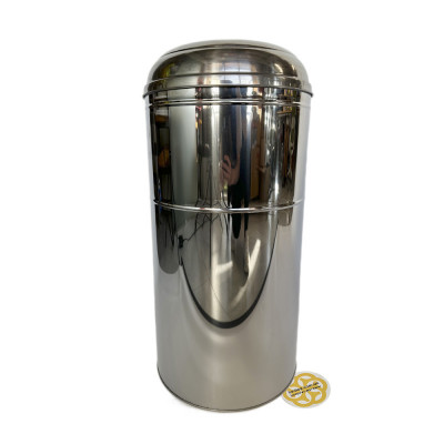 Будкрам купить Урна уличная, нержавеющая сталь, D31.5 см, высота 67 см, хром Efor