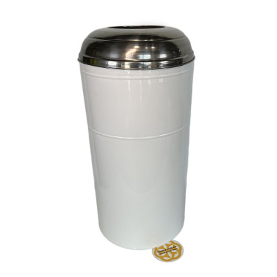 Будкрам купить Урна уличная, нержавеющая сталь, D31.5 см, высота 67 см, белый Efor