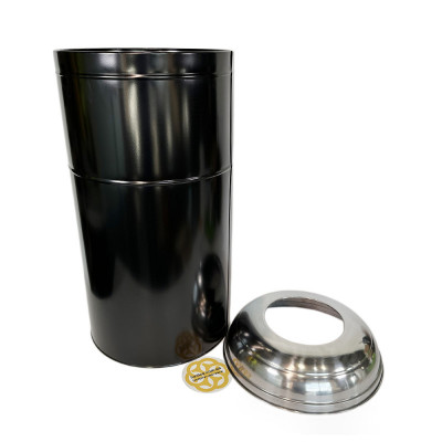 Будкрам купить Урна уличная, нержавеющая сталь, D31.5 см, высота 67 см, черный Efor Урна уличная, нержавеющая сталь, D31.5 см, высота 67 см, черный Efor 2