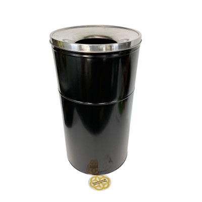 Будкрам купить Урна уличная, нержавеющая сталь, D32см, высота 58 см, черный Efor Урна уличная, нержавеющая сталь, D32см, высота 58 см, черный Efor 3