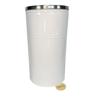 Будкрам купить Урна уличная, нержавеющая сталь, D32см, высота 58 см, белый Efor Урна уличная, нержавеющая сталь, D32см, высота 58 см, белый Efor 3