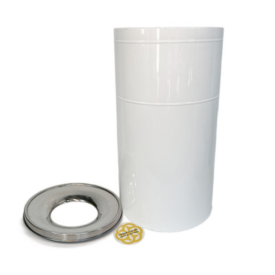 Будкрам купить Урна уличная, нержавеющая сталь, D32см, высота 58 см, белый Efor Урна уличная, нержавеющая сталь, D32см, высота 58 см, белый Efor 2