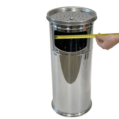 Будкрам купить Урна-пепельница с решеткой, нержавеющая сталь, диаметр 25 см Efor Урна-пепельница с решеткой, нержавеющая сталь, диаметр 25 см Efor 7