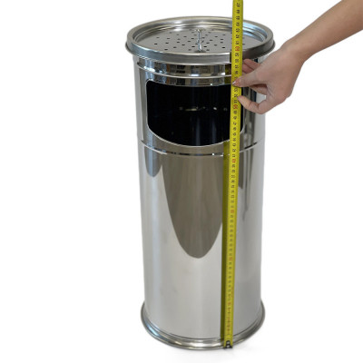 Будкрам купить Урна-пепельница с решеткой, нержавеющая сталь, диаметр 25 см Efor Урна-пепельница с решеткой, нержавеющая сталь, диаметр 25 см Efor 6