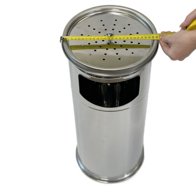 Будкрам купить Урна-пепельница с решеткой, нержавеющая сталь, диаметр 25 см Efor Урна-пепельница с решеткой, нержавеющая сталь, диаметр 25 см Efor 4