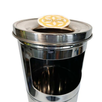 Будкрам купить Урна пепельница, нержавеющая сталь, диаметр 19 см, высота 60 см, хром Efor Урна пепельница, нержавеющая сталь, диаметр 19 см, высота 60 см, хром Efor 5