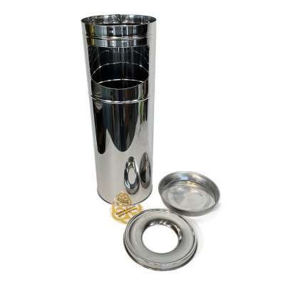 Будкрам купить Урна уличная, нержавеющая сталь, диаметр 20 см, высота 60 см, хром Efor Урна уличная, нержавеющая сталь, диаметр 20 см, высота 60 см, хром Efor 3