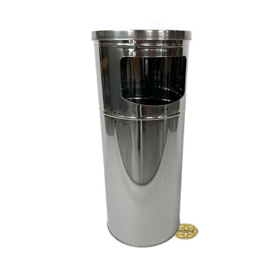 Будкрам купить Урна уличная, нержавеющая сталь, диаметр 25 см, высота 60 см, хром Efor