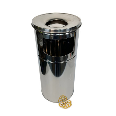 Будкрам купить Урна пепельница уличная, нержавеющая сталь, D28 см, высота 60 см, хром Efor Урна пепельница уличная, нержавеющая сталь, D28 см, высота 60 см, хром Efor 2