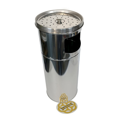 Будкрам купить Урна-пепельница с решеткой, нержавеющая сталь, диаметр 25 см Efor Урна-пепельница с решеткой, нержавеющая сталь, диаметр 25 см Efor 8