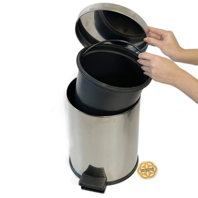 Будкрам купить Ведро с педалью 20 Л, нержавеющая сталь, хром Efor Ведро с педалью 20 Л, нержавеющая сталь, хром Efor 3