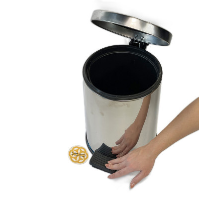 Будкрам купить Мусорное ведро с педалью 16Л, нержавеющая сталь, хром Efor Мусорное ведро с педалью 16Л, нержавеющая сталь, хром Efor 2