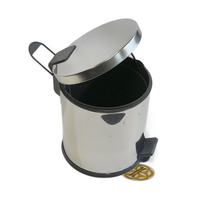 Будкрам купить Мусорное ведро с педалью 20 Л, нержавеющая сталь, хром Efor