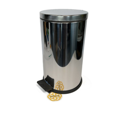 Будкрам купить Ведро с педалью 20 Л, нержавеющая сталь, хром Efor