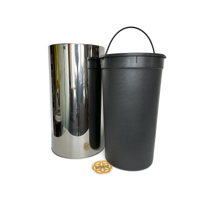 Будкрам купить Мусорное ведро 40 Л без крышки, нержавеющая сталь, хром Efor Мусорное ведро 40 Л без крышки, нержавеющая сталь, хром Efor 2