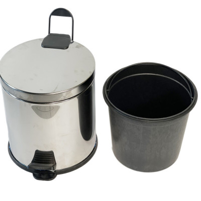 Будкрам купить Мусорное ведро с педалью 12Л, нержавеющая сталь, микролифт, хром Sanpreis Мусорное ведро с педалью 12Л, нержавеющая сталь, микролифт, хром Sanpreis 5