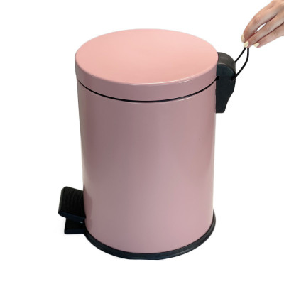 Будкрам купить Мусорное ведро с педалью 12Л, нержавеющая сталь, розовый Sanpreis Мусорное ведро с педалью 12Л, нержавеющая сталь, розовый Sanpreis 4