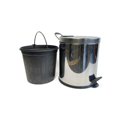 Будкрам купить Мусорное ведро с педалью 20Л, нержавеющая сталь, микролифт, хром Sanpreis Мусорное ведро с педалью 20Л, нержавеющая сталь, микролифт, хром Sanpreis 3