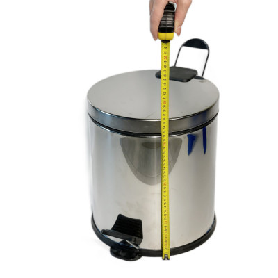 Будкрам купити Відро для сміття з педаллю 20 Л, нержавіюча сталь, хром Efor Відро для сміття з педаллю 20 Л, нержавіюча сталь, хром Efor 4