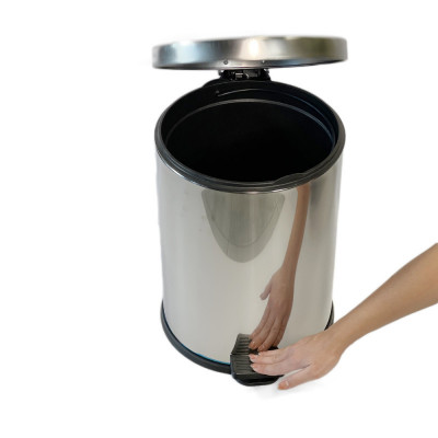 Будкрам купить Мусорное ведро с педалью 30Л, нержавеющая сталь, микролифт, хром Sanpreis Мусорное ведро с педалью 30Л, нержавеющая сталь, микролифт, хром Sanpreis 2
